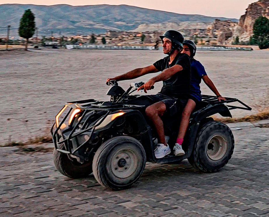 Being on an ATV in Cappadocia as the Sun Sets